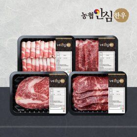 상품 이미지: 1등급 한우 한판 명품세트 800g(꽃등심/채끝/차돌박이/모듬구이)