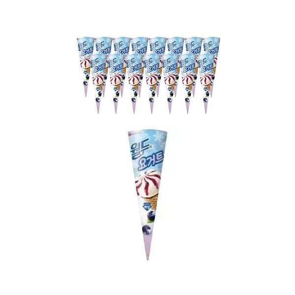 상품 이미지: [슈팅냉동] 롯데웰푸드 월드콘 요거트 저당 160ml, 16개