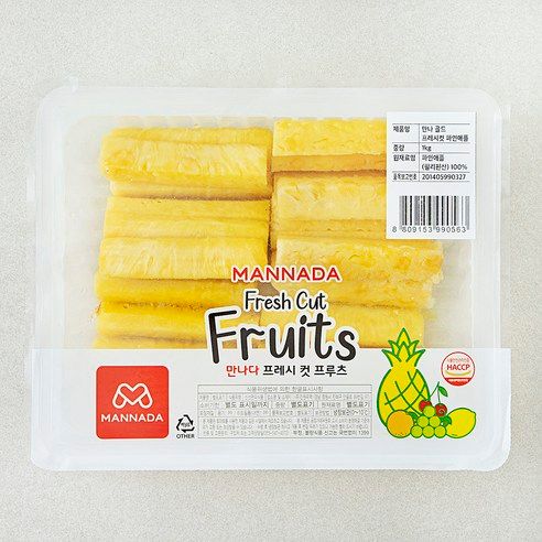 상품 이미지: 만나 골드 프레쉬컷 파인애플, 1kg, 1개