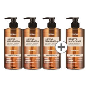상품 이미지: 쿤달 네이처샴푸 500ml 3개+1개 (총 4개) 인기7종 교차선택가능