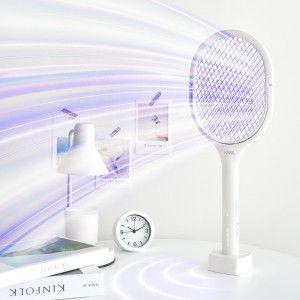 상품 이미지: 한일 LED 180도 회전형 시그니처 V2 전기모기채 전자파리채 전기채 해충 파리 모기 퇴치 25년 신제품