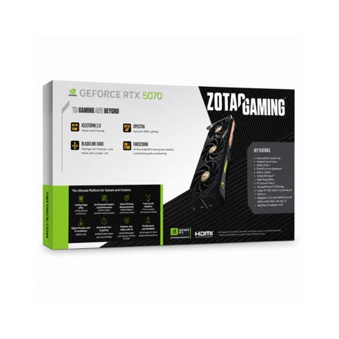 상품 이미지: ZOTAC GAMING 지포스 RTX 5070 SOLID OC D7 12GB 그래픽카드 VGA