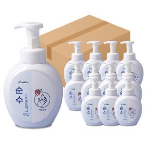 상품 이미지: 순수 버블 핸드워시 500mlX12개(1박스)  99.9 손세정제 I010
