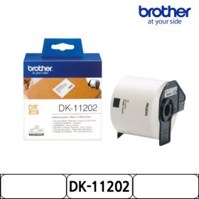 상품 이미지: 정품 브라더 라벨테이프 DK-11202 선적용 라벨 62mm x 100mm 흰색바탕 검정글씨 300매