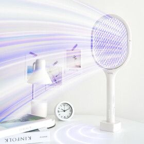 상품 이미지: 한일 LED 180도 회전형 시그니처 V2 전기모기채 전자파리채 전기채 해충 파리 모기 퇴치 25년 신제품