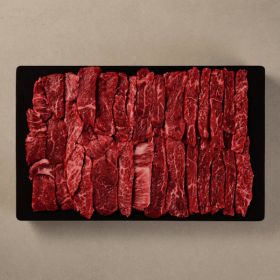 상품 이미지: 1++한우 구이용 모듬 400g+시즈닝+올리브오일(1포) (갈비살100g+앞치마살100g +업진안살100g+삼각살100g)