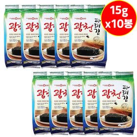 상품 이미지: 광천김 광천파래김15g 10봉 파래전 파래김