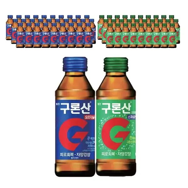 상품 이미지: 영진 구론산 오리지날, 150ml + 탄산, 150ml 각 30개 (총60개)