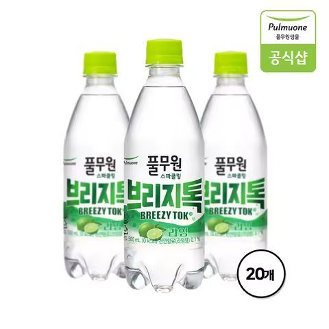 상품 이미지: 풀무원 탄산수 스파클링워터 브리지톡 라임 500mL 20병