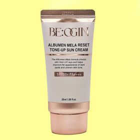 상품 이미지: 비오진 전인화 알부민 톤업 선크림 50ml(SPF50+) 1개 /mbm