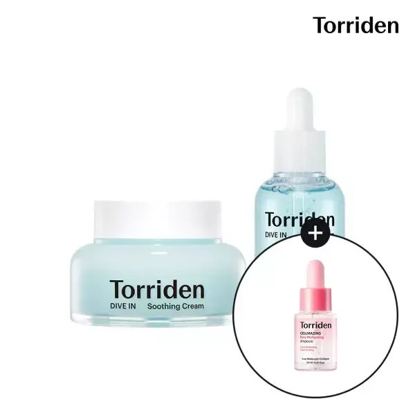 상품 이미지: [SET] 토리든 다이브인 세럼 50ml+ [NEW] 수딩크림 100ml (+모공앰플 10ml)