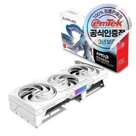 상품 이미지: SAPPHIRE 라데온 RX 9070 XT PURE OC D6 16GB(화이트)