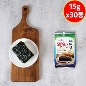 상품 이미지: 광천김공장 파래식탁김 15g 30봉 맛있는 밥도둑 광천 파래김