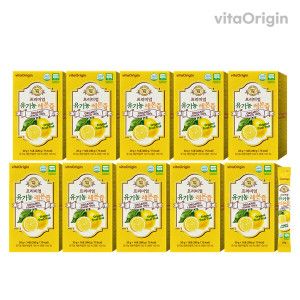 상품 이미지: (현대홈쇼핑)총140포 비타오리진 프리미엄 유기농 레몬즙 20g 14포 x 10박스