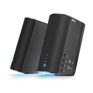 상품 이미지: 브리츠 유선 스피커 컴퓨터 PC 게이밍 이어폰 마이크 2채널 LED USB 블랙