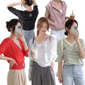 상품 이미지: 데일리앤 여름 신상 티셔츠/반바지/나시/청바지/셔츠/가디건/팬츠/스커트/원피스/빅사이즈/미시