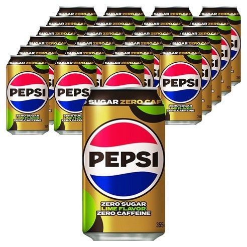 상품 이미지: 펩시 제로 슈거 라임향 제로 카페인, 355ml, 24개