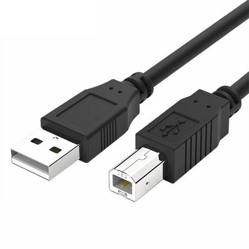 상품 이미지: 엠앤씨 프린터 복합기 연결선 삼성 앱손 캐논 HP 호환 케이블 USB 2.0 AB 1.4M/3M/5M 블랙
