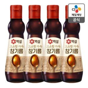 상품 이미지: 본사배송 백설 고소함가득참기름 320ml X 4개