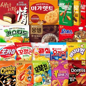 상품 이미지: (아수라물류) 400종 인기과자 골라담기 / 스낵 파이 비스킷 초콜릿 사탕 젤리