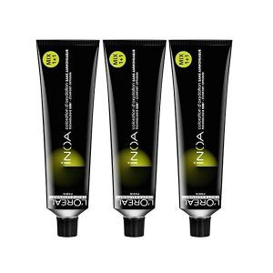 상품 이미지: LOreal rIs 로레알 이노아 4.15 미디엄 브라운 애쉬 마호가니 3 x 60ml 헤어 컬러 모니아 LP 컬러링 B01DRU