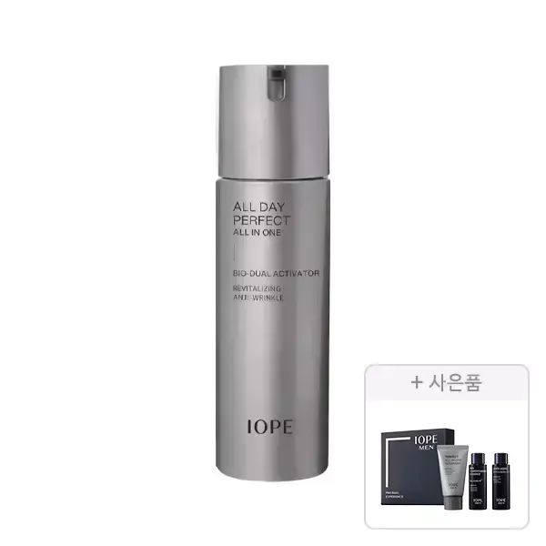 상품 이미지: 아이오페 맨 올데이 퍼펙트 올인원 120ml, 1개+증정(맨 베이직 3종 키트, 1개)