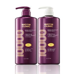 상품 이미지: 엘라스틴 비오틴클리닉 맥주효모 볼륨케어 샴푸 1000ml+컨디셔너1000ml