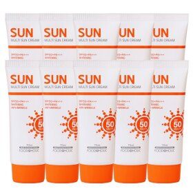 상품 이미지: (10개)푸드어홀릭 멀티 선크림 70ml SPF50 PA+++ /백탁없는 혼합자차 썬크림 선블록 자외선차단