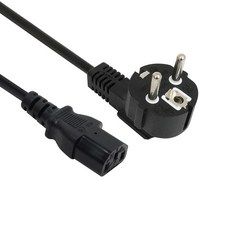 상품 이미지: 넥시 컴퓨터 모니터 프린터 3구 전원 코드 선 AC 220V 파워 케이블 블랙, 1.5m, 1개