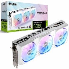 상품 이미지: 이엠텍 지포스 RTX 5080 MIRACLE WHITE D7 16GB 그래픽카드