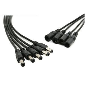 상품 이미지: DC5.5 2.1 DC5.5 x 2.1mm 제작형 케이블 (라운드) 25Cm DC잭 DC전원 DC연장