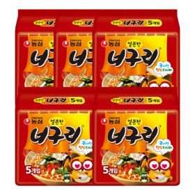 상품 이미지: 농심 얼큰한 너구리 멀티팩 5개X5팩 (총 25개입)