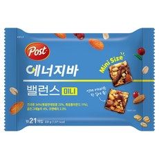 상품 이미지: 포스트 밸런스 미니 에너지바, 231g, 1개