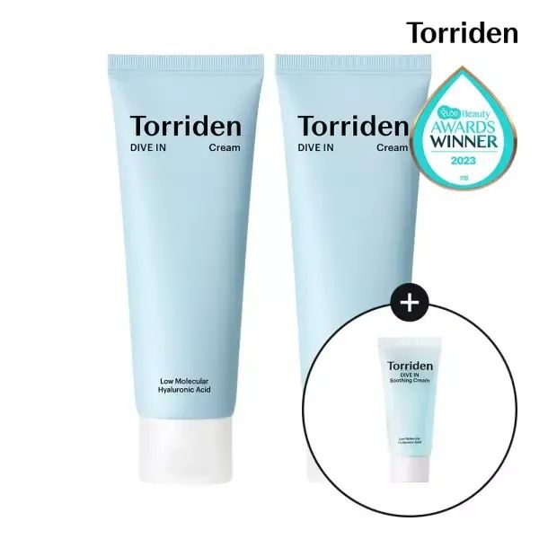 상품 이미지: [SET] 토리든 다이브인 저분자 히알루론산 크림 80ml X 2개 (+수딩크림 20ml)