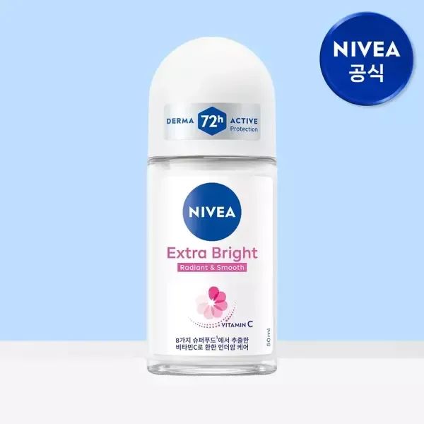 상품 이미지: 니베아 데오드란트 롤온 엑스트라 브라이트 50ml 1개