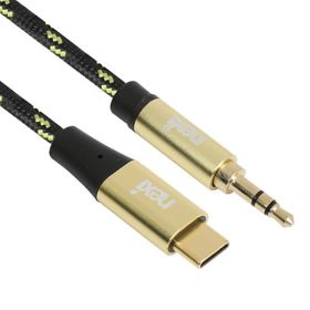 상품 이미지: USB C타입 to 3.5 스테레오 AUX 케이블 1m NX1397 NX-UC-AUX-010M WASD