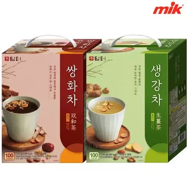 상품 이미지: 담터 생강차/쌍화차 플러스 100T[한차/율무차/미숫가루/아이스티/천마차/대추/라떼]
