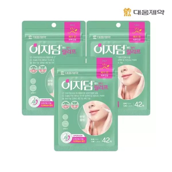 상품 이미지: 대웅제약 이지덤 릴리프 티트리 피부진정 패치 42매 3개