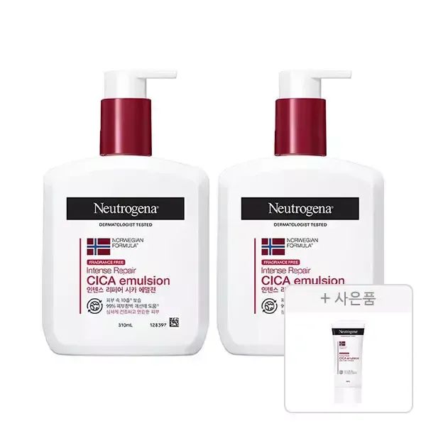 상품 이미지: 뉴트로지나 인텐스 리페어 시카 에멀젼 310ml, 2개+증정(인텐스 리페어 시카 에멀젼 88ml, 1개)