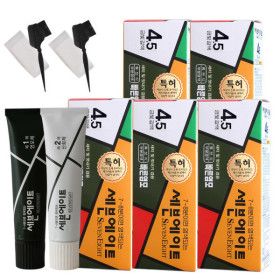 상품 이미지: 세븐에이트 새치 염색약 5종세트+염색도구 2개 (4.5호 금빛갈색) 7~8분만에 염색끝