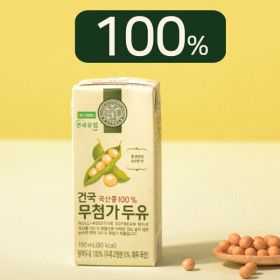 상품 이미지: 국산콩100% 건국무첨가두유 32입 /콩물/무첨가두유 100% 콩물원액두유순수한맛무가당무설탕저지방 고단백