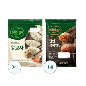 상품 이미지: 비비고 CJ제일제당 왕교자 1.05KG X 3 + 수제진한김치만두 200G X 1