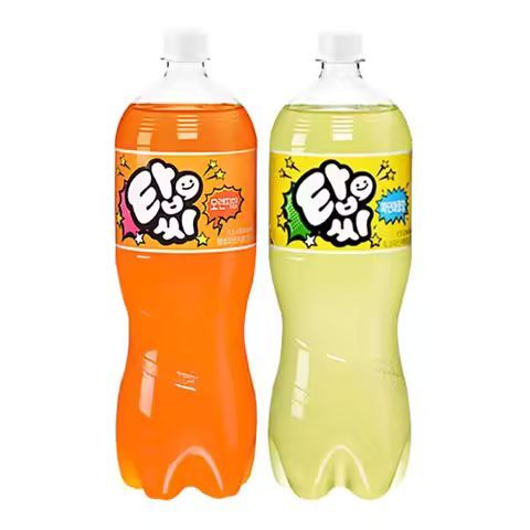 상품 이미지: 탑씨 1.5L) 오렌지 6펫 + 파인애플 6펫 / 음료수 탄산음료