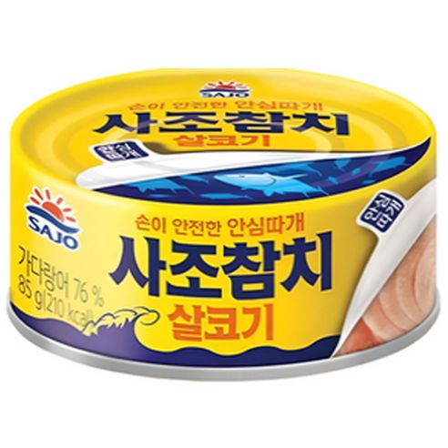 상품 이미지: 사조참치 안심따개 살코기, 85g, 4개