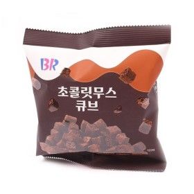 상품 이미지: 배스킨라빈스 초콜릿무스큐브 55g(1박 10개입)/다크/초코/카카오/파우더/분말/아이스크림/코코아/제과/제빵