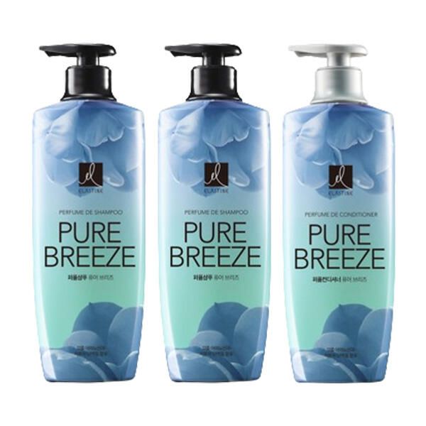 상품 이미지: 엘라스틴 퍼퓸 퓨어브리즈 샴푸 600ml, 2개 + 컨디셔너 600ml, 1개