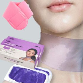 상품 이미지: 대용량 하이드로겔 콜라겐 목 주름 리프팅 팩 30매 2통 미백 주름개선 기능성 볼륨 넥 마스크  사은품 증정