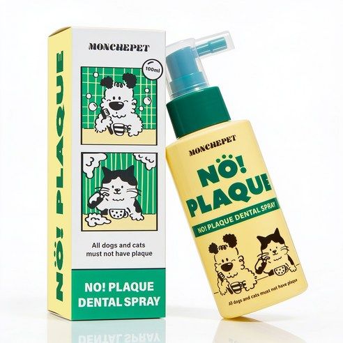상품 이미지: 몽셰펫 반려동물 덴탈 스프레이 뿌리는 치약 구취/치석제거, 1개, 100ml