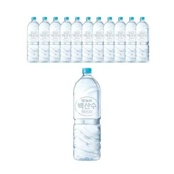 상품 이미지: 농심 백산수 유/무라벨 랜덤 2L, 12개