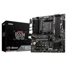 상품 이미지: MSI B550M PRO-VDH AMD Ryzen 50004000G3000 Socket AM4 DDR4 PCIe4.0 Micro-ATX MB6468 시리즈, B550MPRO-VDH